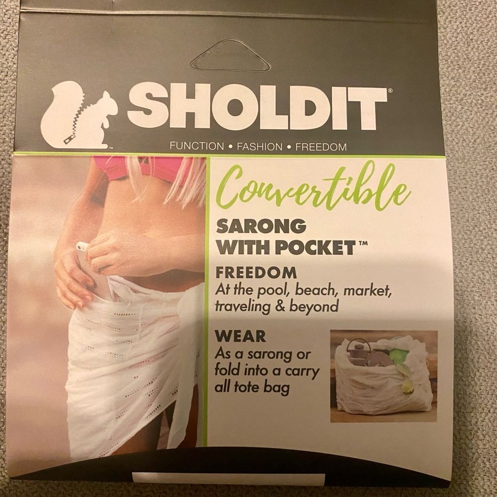 NWT convertible sarong with pocket by Sholdit